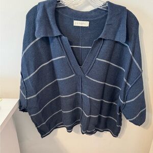 By Together Navy Blue V-Neck Sweater